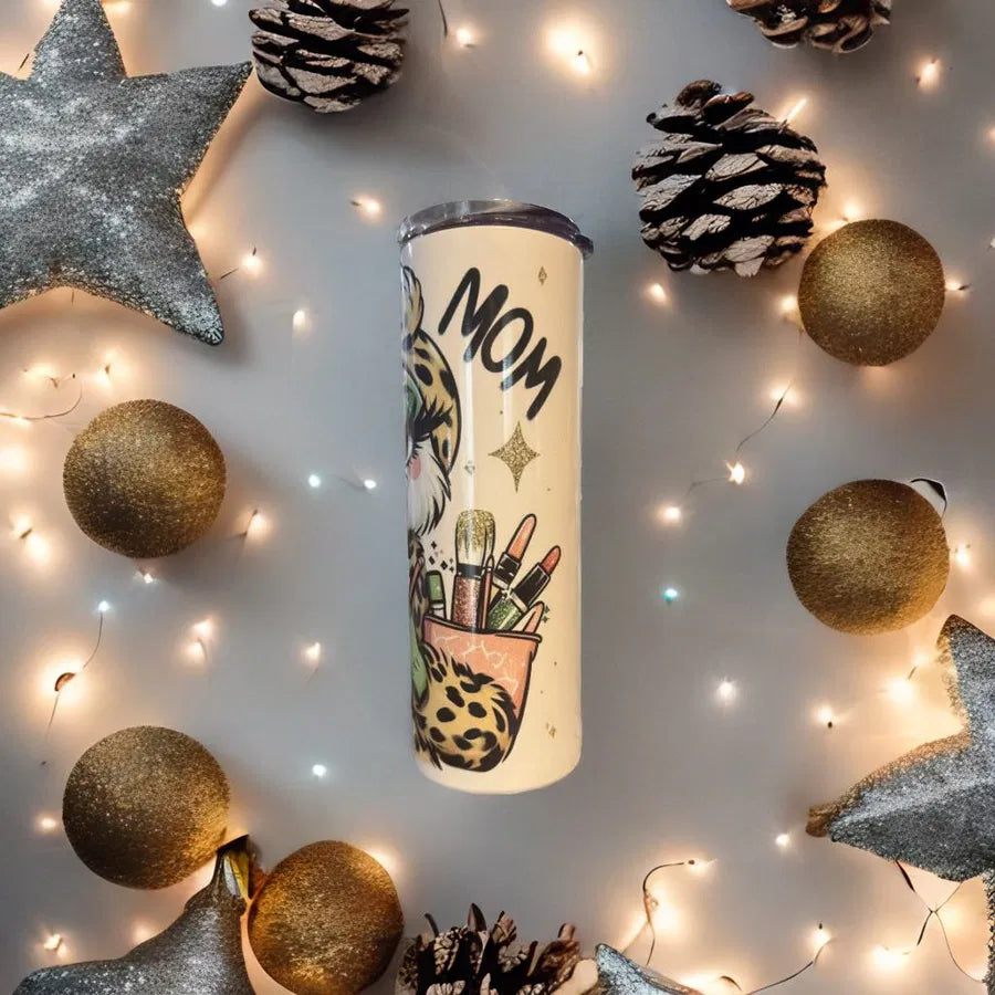 20 oz Skinny Stainless Steel Tumbler – Bougie Grinchy Mom Design