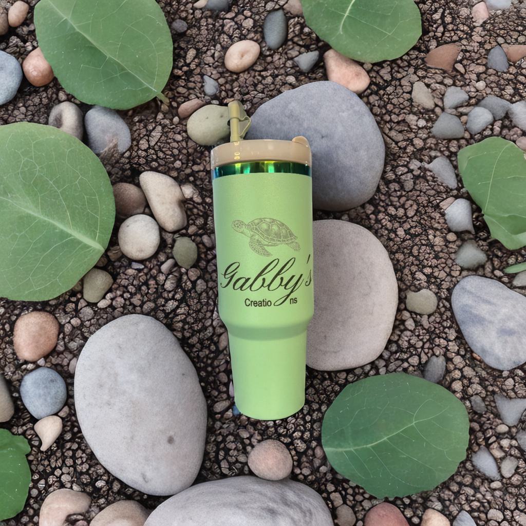 40 oz Double-Walled Stainless Steel Travel Mug – Personalized