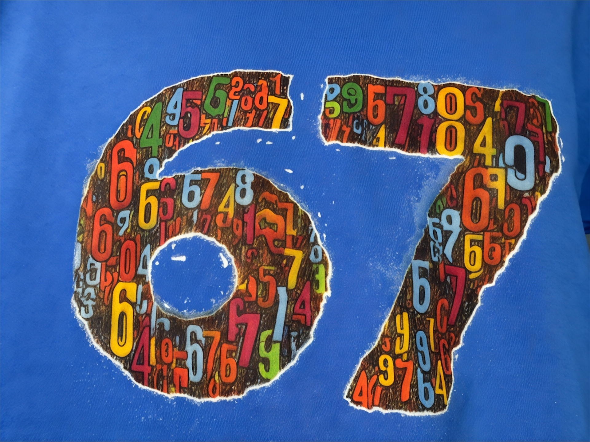 T-shirt, short sleeve with 67 design