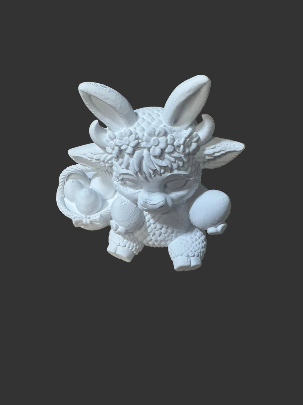 Highland Cow Easter Figurine